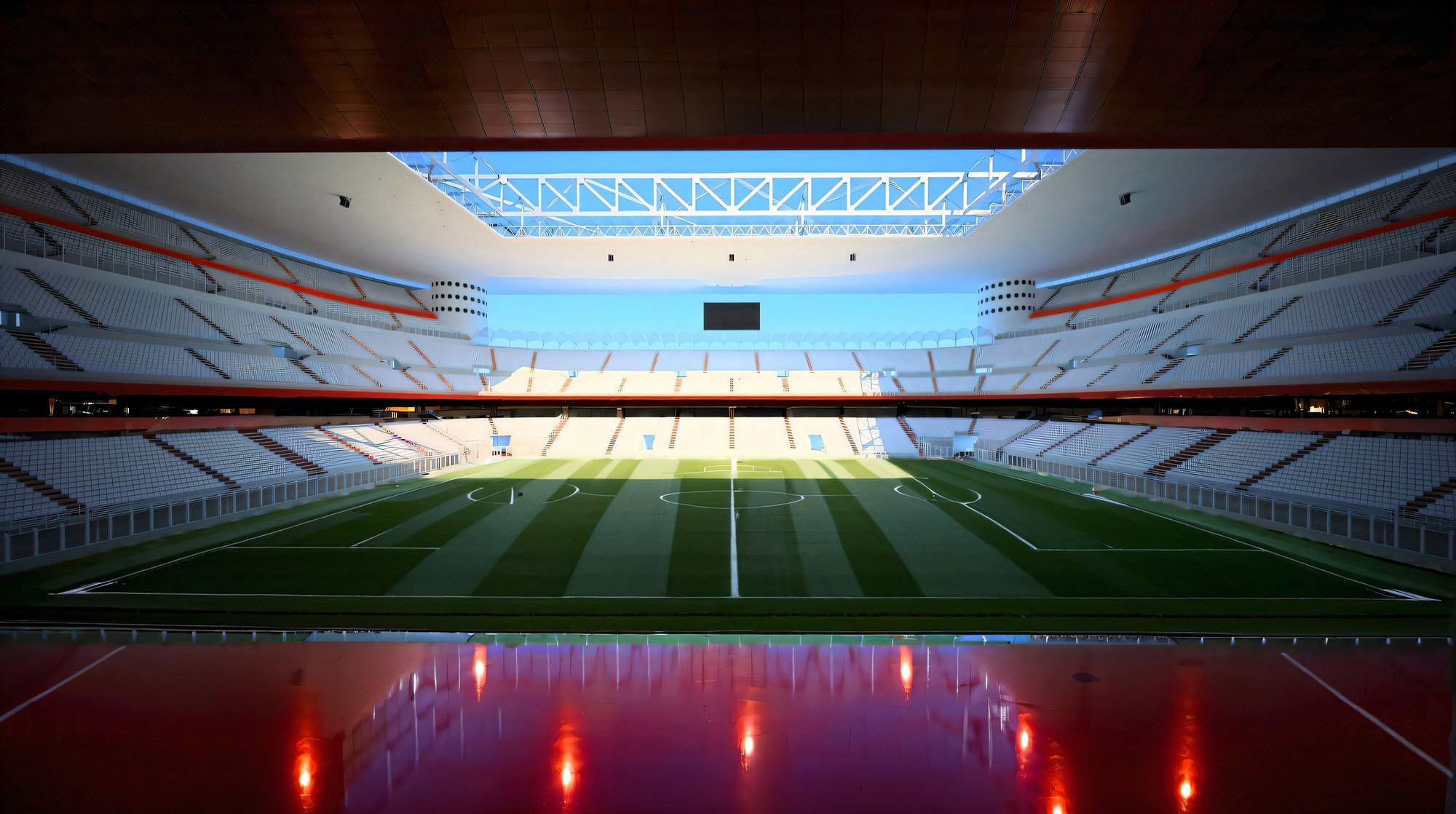 Veduta da zona VIP verso il campo di San Siro - Arco Associati
